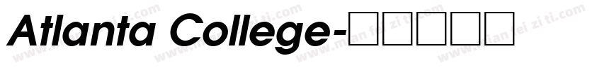 Atlanta College字体转换